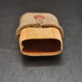 Antique/ Vintage Unusual Hessian Cardboard Matchbox with Wax Seal