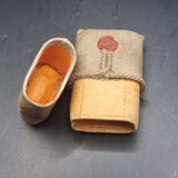 Antique/ Vintage Unusual Hessian Cardboard Matchbox with Wax Seal