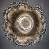 1896 Silver Floral Patterned Rococo Dish by William Comyns & Sons of London