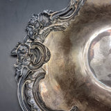 1896 Silver Floral Patterned Rococo Dish by William Comyns & Sons of London