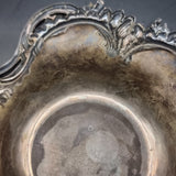 1896 Silver Floral Patterned Rococo Dish by William Comyns & Sons of London