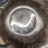 1896 Silver Floral Patterned Rococo Dish by William Comyns & Sons of London