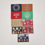 Collection of 9 Royal Mint Annual Proof Coin Sets 1972, 73, 74, 75, 76, 65, 66, 67x2