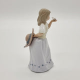 The Leonardo Collection Girl with a Butterfly not Lladro or Nao