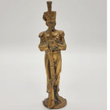 Antique Heavy Solid Brass Soldier Standing with Rifle Statue