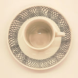 Ridgway BOAC British Overseas Aircraft Porcelain Coffee Cup & Saucer Set for 5