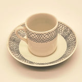 Ridgway BOAC British Overseas Aircraft Porcelain Coffee Cup & Saucer Set for 5