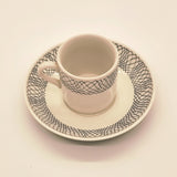 Ridgway BOAC British Overseas Aircraft Porcelain Coffee Cup & Saucer Set for 5