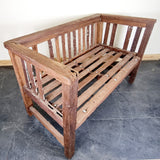 Antique Shipwreck Style Garden Bench