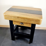 Reclaimed Elm and Slate Butchers Block