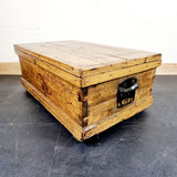 Antique Pine Fitted Carpenters Trunk