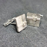 Pair of 18 Carat White Gold and Diamond Cufflinks
