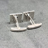 Pair of 18 Carat White Gold and Diamond Cufflinks