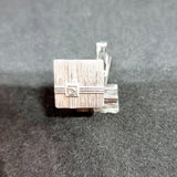 Pair of 18 Carat White Gold and Diamond Cufflinks