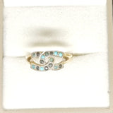 Antique Edwardian 15 Carat Gold and Turquoise Horseshoe Ring