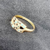 Antique Edwardian 15 Carat Gold and Turquoise Horseshoe Ring