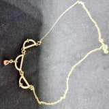 Ruby and Diamond 9ct Gold 40cm Necklace