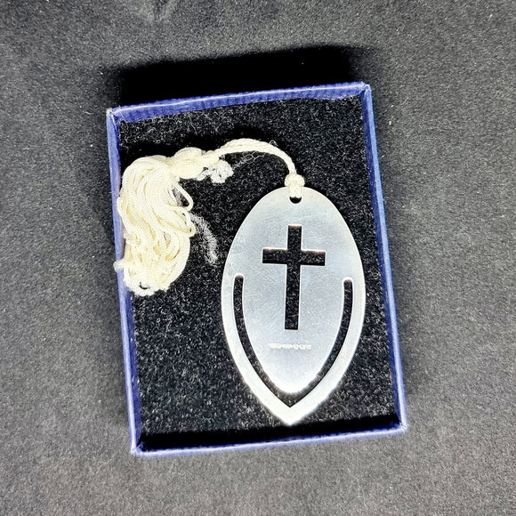 925 Silver Book Mark with the Christian Cross by Harrison Brothers