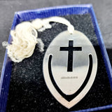 925 Silver Book Mark with the Christian Cross by Harrison Brothers
