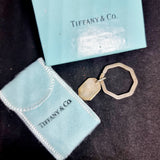 Tiffany and Co. Silver Tag Keyring.
