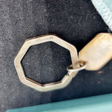 Tiffany and Co. Silver Tag Keyring.