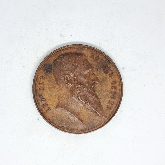 Bronze Leopard II Exposition Antwerp Medallion