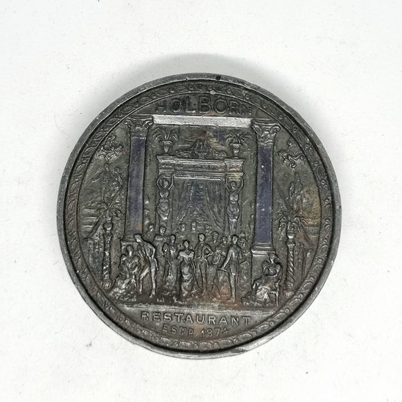 Bronze Holborn Restaurant Presentation medal or medallion