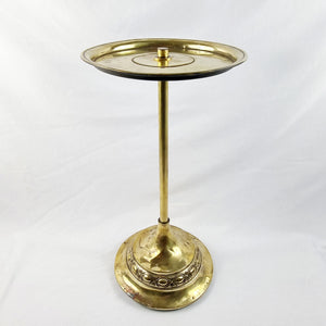Antique Art Nouveau Brass Wine Table.