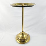 Antique Art Nouveau Brass Wine Table.
