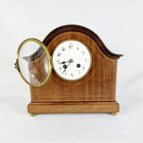 Edwardian Antique Mahogany Mantel Clock
