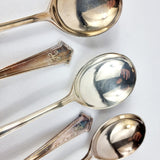 Vintage Elkington Plate Silver Plated Soup Spoons