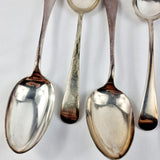 Six Silver Plated Serving Spoons by Dixon