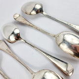Six Silver Plated Serving Spoons by Dixon