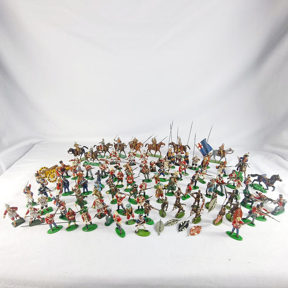Vintage Timpo toys and Airfix Plastic soldiers, Warriors, Spanish, British, Zulu, American