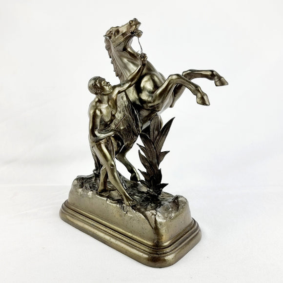 20th Century Large Spelter Marley Horse.