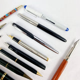 Job Lot of Vintage and Antique Parker Fountain Pen, Fountain Pens, Pens and Pencils, etc
