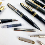 Job Lot of Vintage and Antique Parker Fountain Pen, Fountain Pens, Pens and Pencils, etc