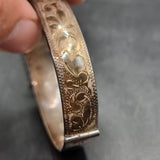 Vintage Demask Silver Bangle 1964 Birmingham by RPH Jewellery Co Ltd