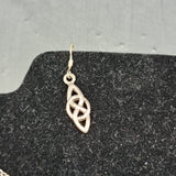 Vintage Silver Celtic Pattern Set Pendant and Earrings.