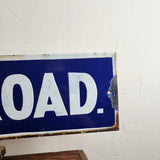 Original Early 20th Century Antique Enamel Road Sign. Royal Road.