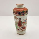 Antique Pair of Meiji Period Kutani Ware Miniature Vases.