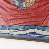 Rare Antique Mid 19th Century Silk Greece Royal Standard Flag