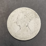 Silver Gothic Head Florin and Silver 1887 Shilling