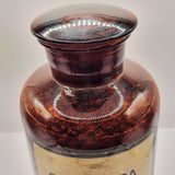 Vintage Antique Large green Camphora chemist's jar