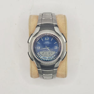 Classic Casio Tough Solar Dual Analogue and Digital AWS-90 WR50 Wristwatch