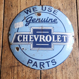 Vintage Chevrolet Enamel Wall Sign