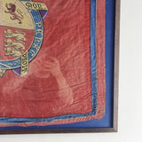 Antique Mid 19th Century Silk Royal Standard Flag Royal Coat of Arms