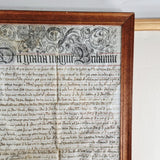 Antique 18th Century George I Velham Deed. British Museum Translation.