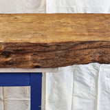 3.6 metres Long Waney Edged Oak Counter or Bar top. Stunning.