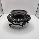 Antique Vintage Chinese Carved Hardwood Mahogany Stand